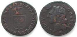 LOUIS XVI. 1/2 Sol 1786 & Aix, cuivre TTB, R2!