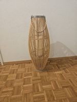 Grosse Lampe aus Bambus mit Kerzenlicht