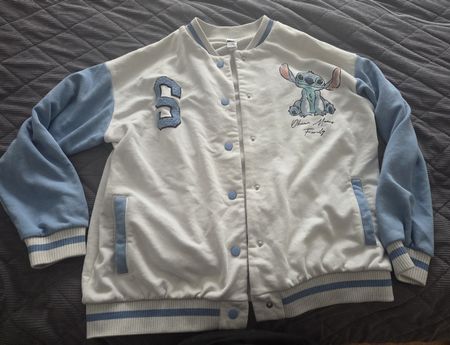C&A College Jacke mit Stitch Print, Grösse 176 cm