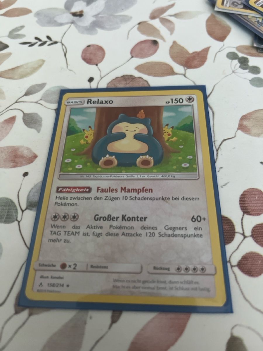 Pokémon Carte collezionabili: Relaxo/Snorlax – Nuovo (secondo la descrizione) da Zürich venduto da ame_f9rx