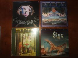 4 x Styx Prog Rock Vinyl Schallplatten