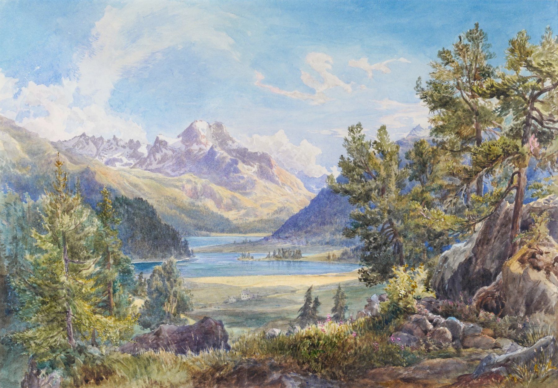 Gemälde: Aquarelle St. Moritz / Silsersee / Lej da Cavloccio – Gebraucht aus Meilen von Anonymous3 3