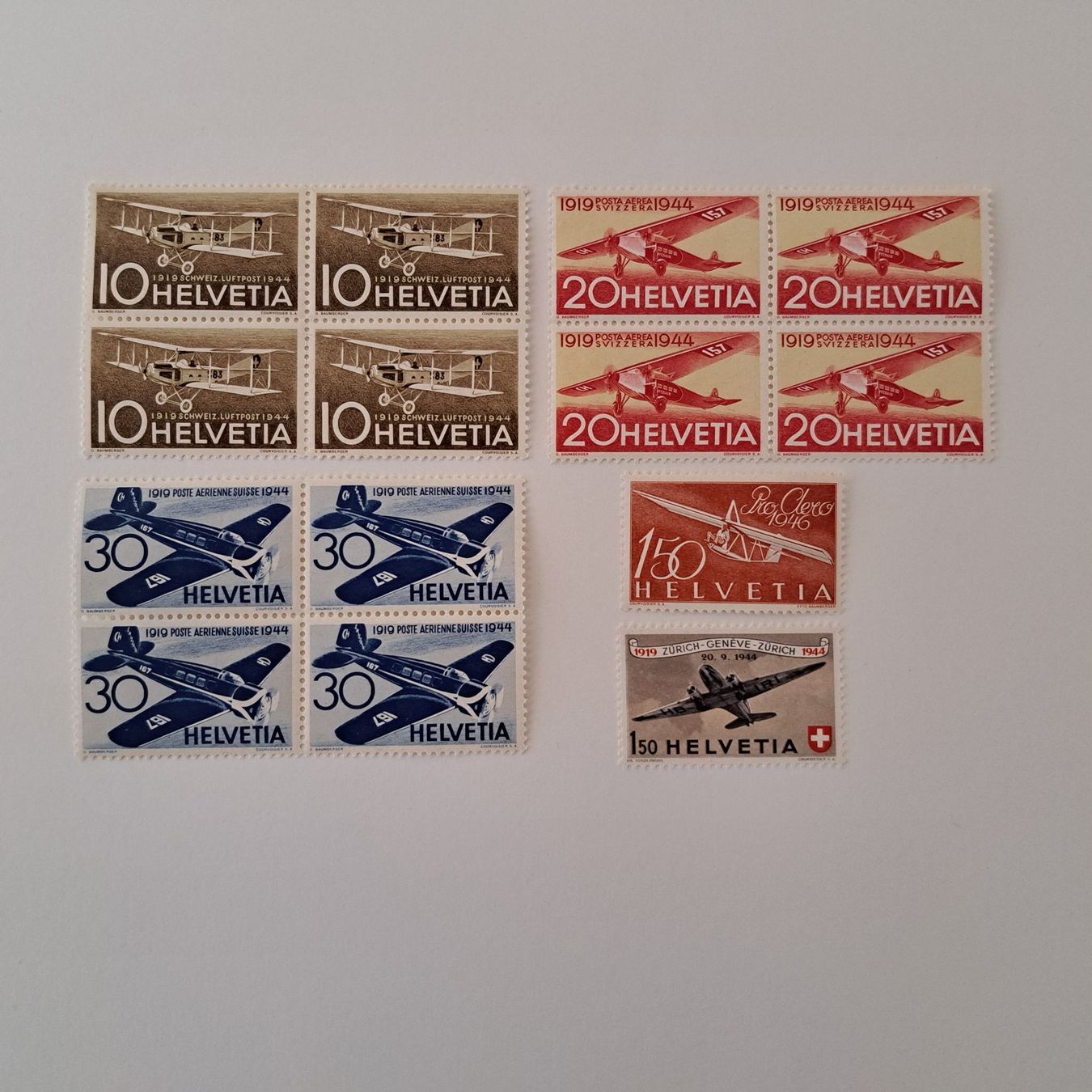 Tous les timbres: Diverse  Pro Aero 1944 Postfrisch – Neuf (Voir description) à Lüterkofen par Winnetu44