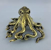 OCTOPUS - Messing Figur - 6x6cm - Neu