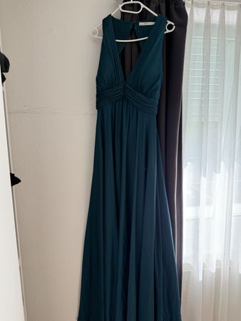 Abendkleid Dunkelgrün Grösse 40 