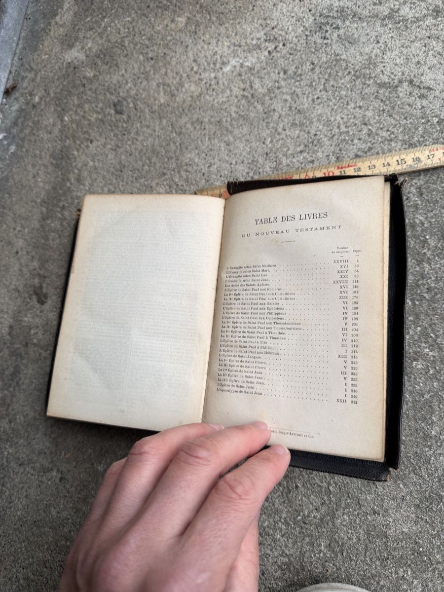 Libri: Antike Sainte Bible, Version Ostervald, 1885 – Usato da Lyss venduto da nekoreh 6