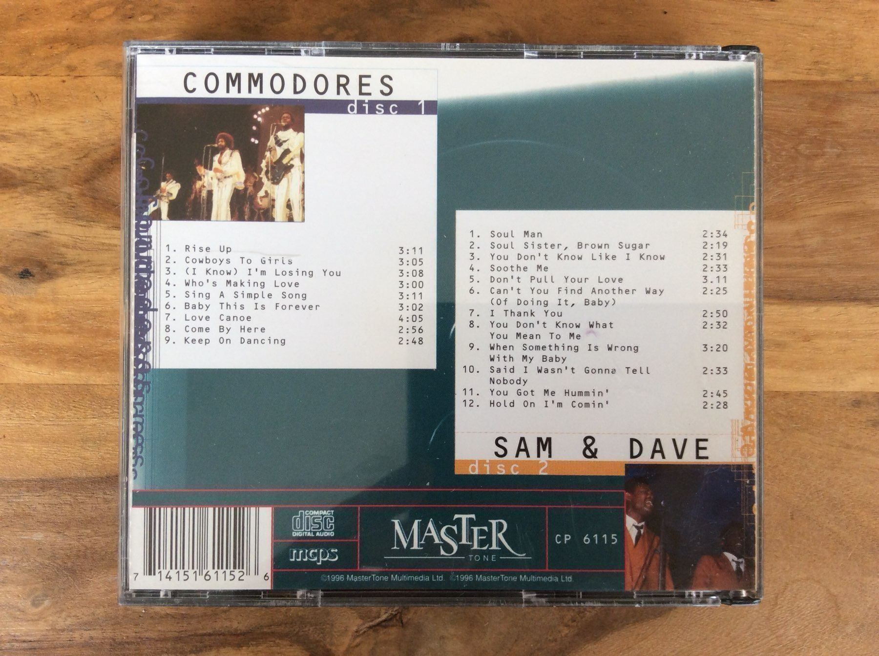 CD: CD The Commodores - Sam & Dave – Usato da Horgen venduto da flyingpenguin2000 3