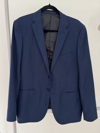 Doppelgänger Roma Slim Fit Sakko Gr. 50 – Dunkelblau