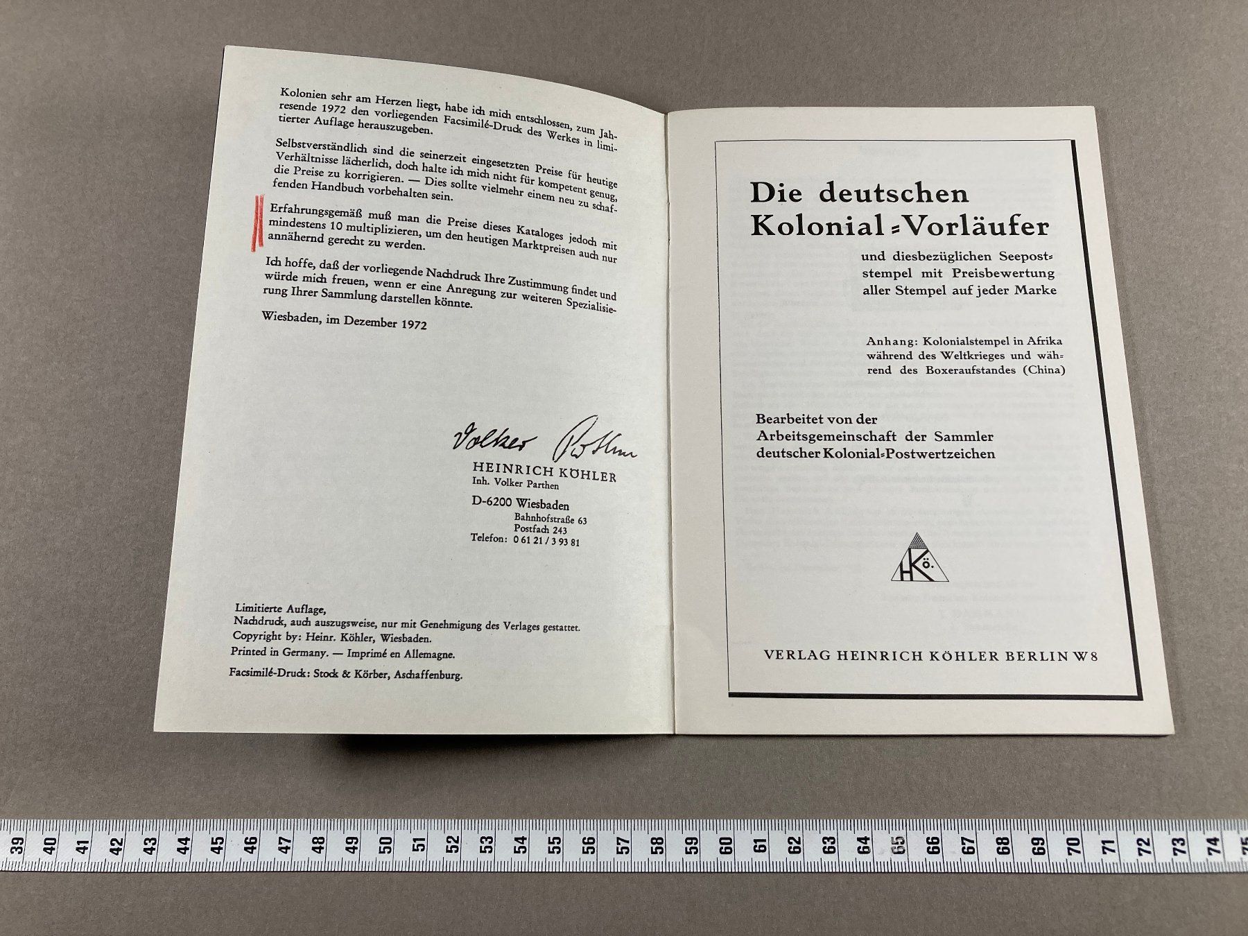 Libri: Die Deutschen Kolonial Vorläufer, Büchlein, Broschüre – Usato da Lenzburg venduto da fh1 3