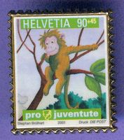 PTT  Pro Juventute 2001  90 Rappen