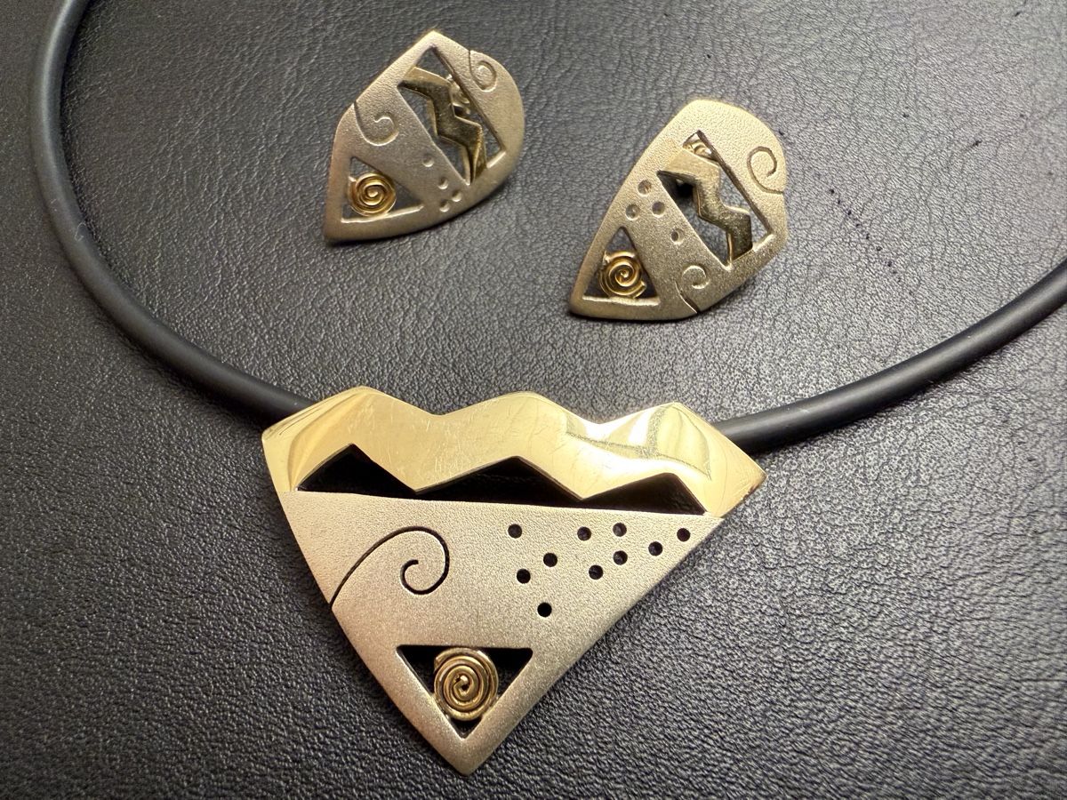 Catenine: Collier mit Silber-Anhänger und Silber-Ohrsteckern – Nuovo (secondo la descrizione) da Thalheim AG venduto da Cox-51 1