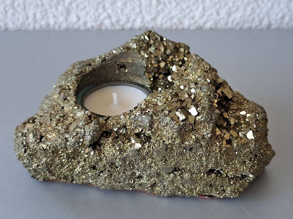 Bougeoirs: Wunderschönes Teelicht aus Pyrit – D'occasion à Stans par wer_fd5f