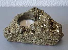 Wunderschönes Teelicht aus Pyrit