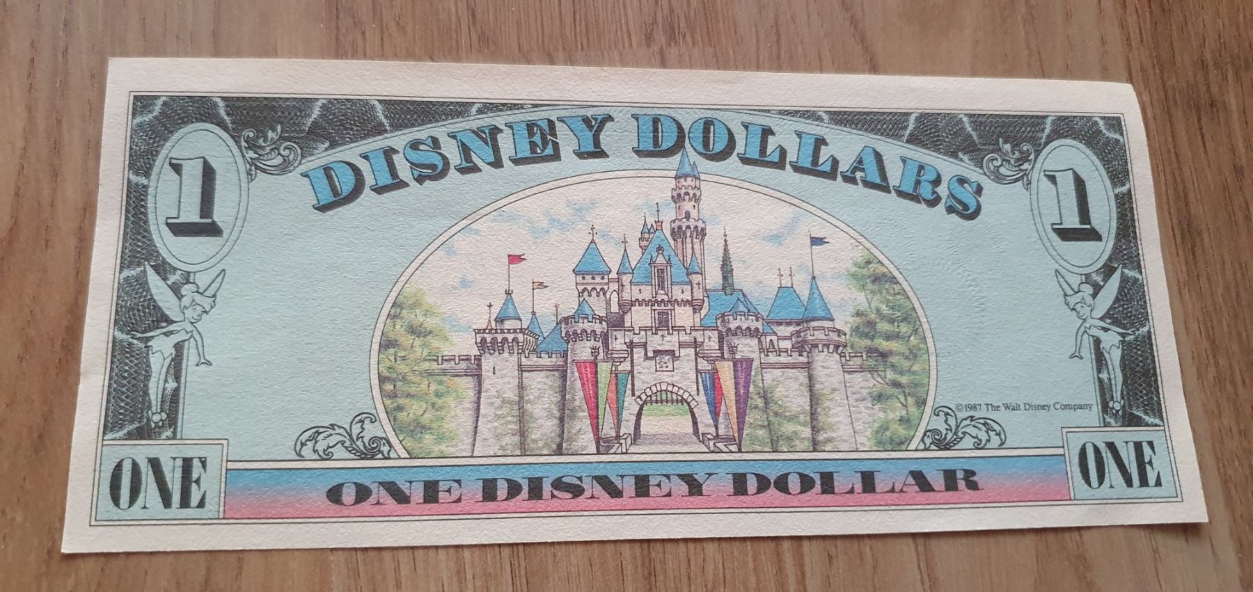 Banknoten: 1 Disney Dollar, 1989 A Serie – Gebraucht aus Wallenwil von Rainbow45 1