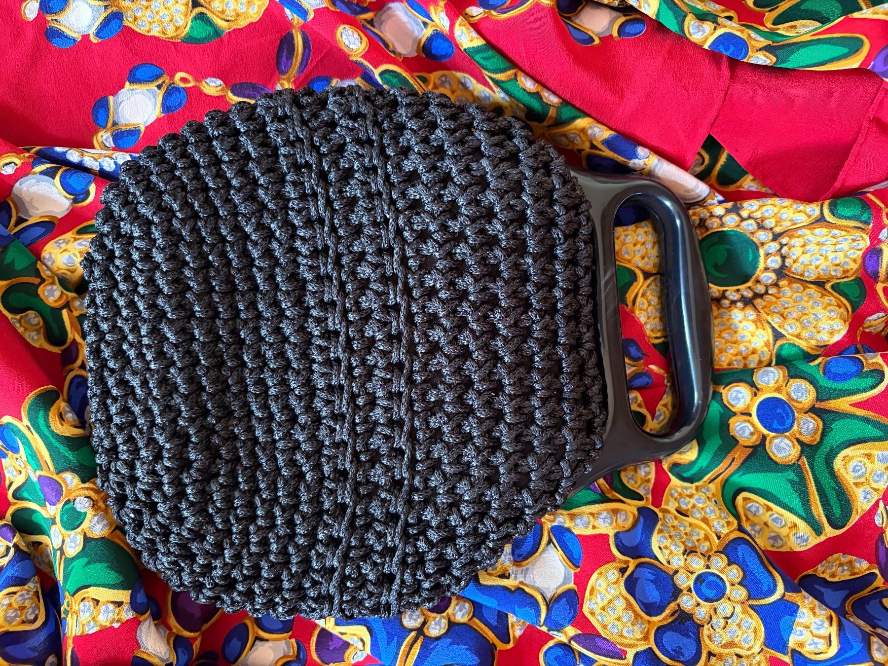 Borse da donna: VINTAGE Antik Original Handtasche  / Schwarz Raffia – Usato da Interlaken venduto da Bona55 8
