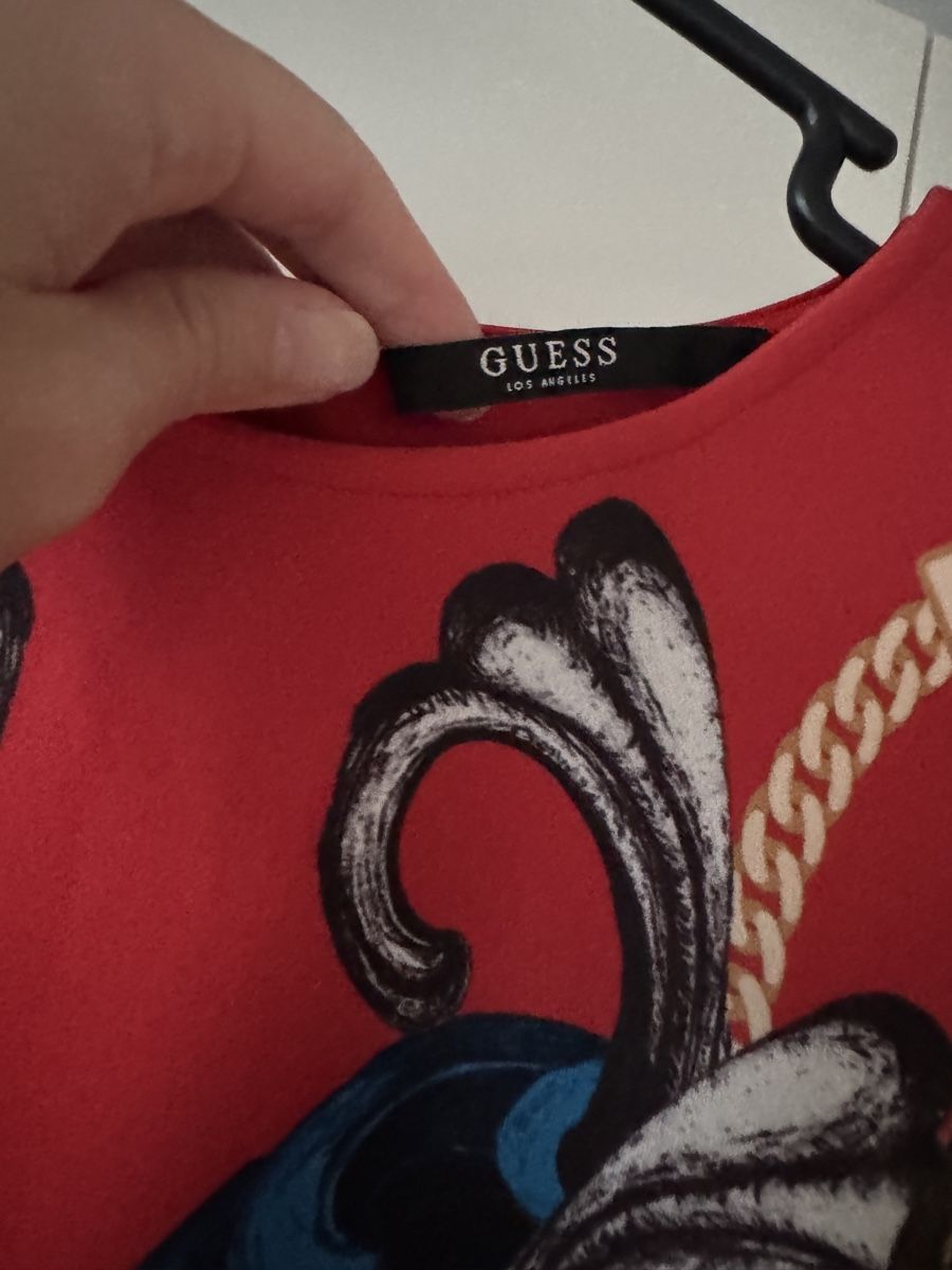 Guess Robes: Guess Kleid rot gemustert  – Neuf (Voir description) à Morges par melz_28 1