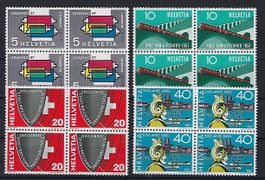 Werbemarken 1957 Viererblocks postfrisch   14629