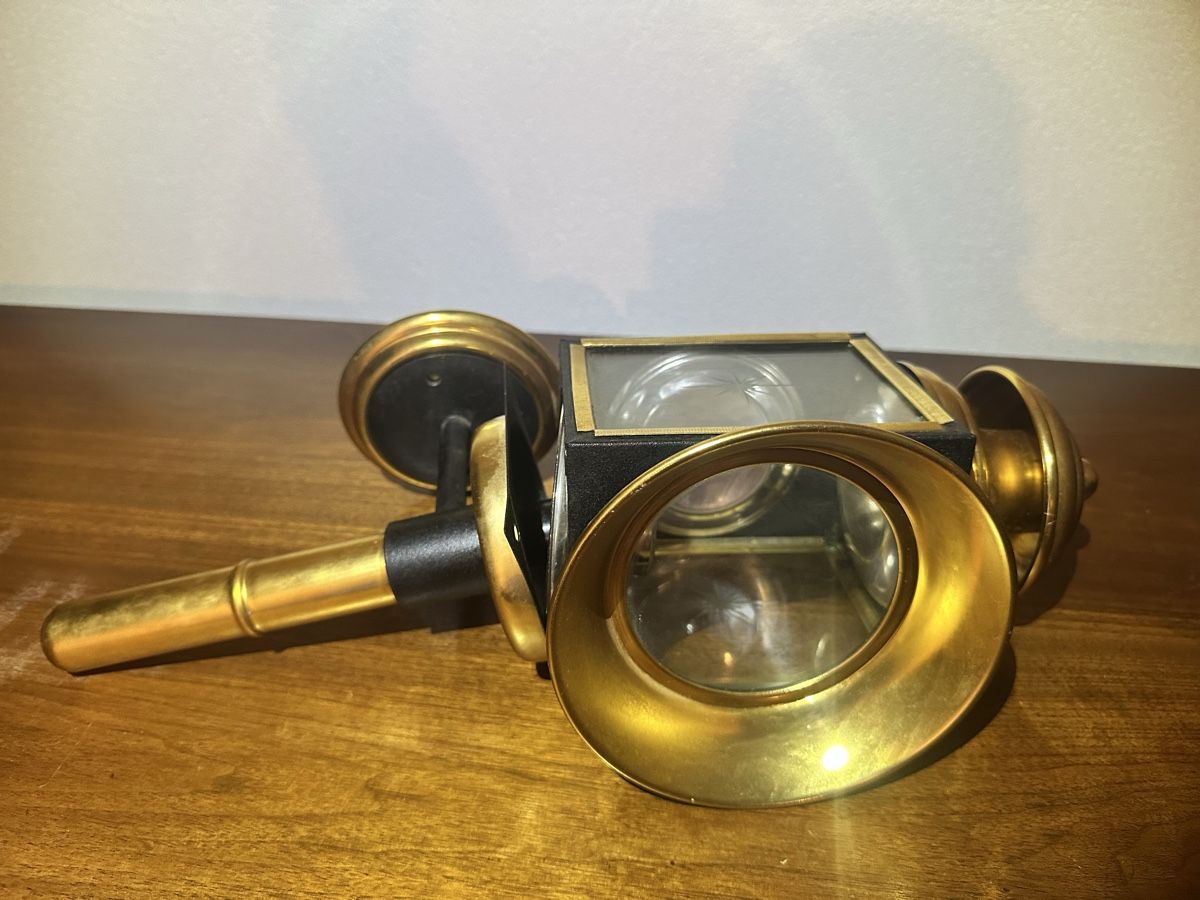 Lampade: Lampe murale ancienne laiton et verre – Usato da St-Maurice venduto da Gigione01 3
