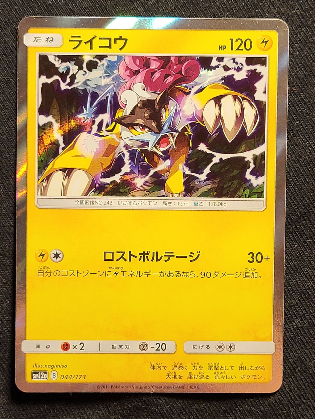 Pokémon Sammelbilder & Trading cards: 🇯🇵 Raikou 044/173 – Gebraucht aus Grindelwald von lego9