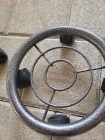 Pflanzenroller Metall grau Rollen gebraucht Durchmesser ca. 