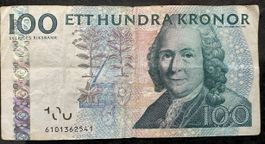 Schwedische 100 Kronen Banknote - Seltenes Sammlerstück!
