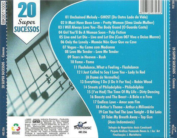 CDs: 20 Super Sucessos - Cinema – Gebraucht aus Bionnens von Meg011 1