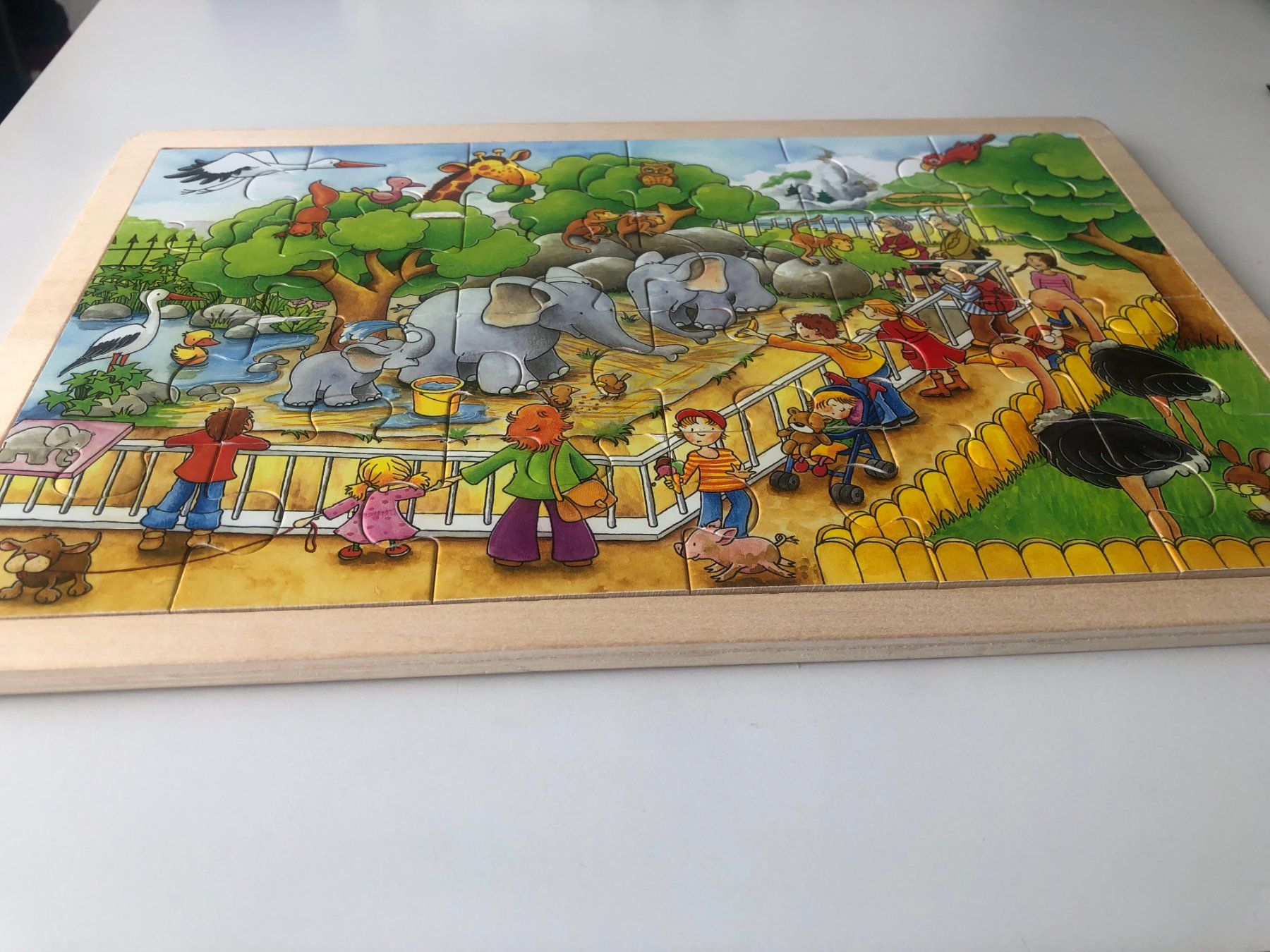Puzzle: Goki Einlegepuzzle Zoobesuch 24 Tlg. – Usato da Bassersdorf venduto da sammelfloh 1