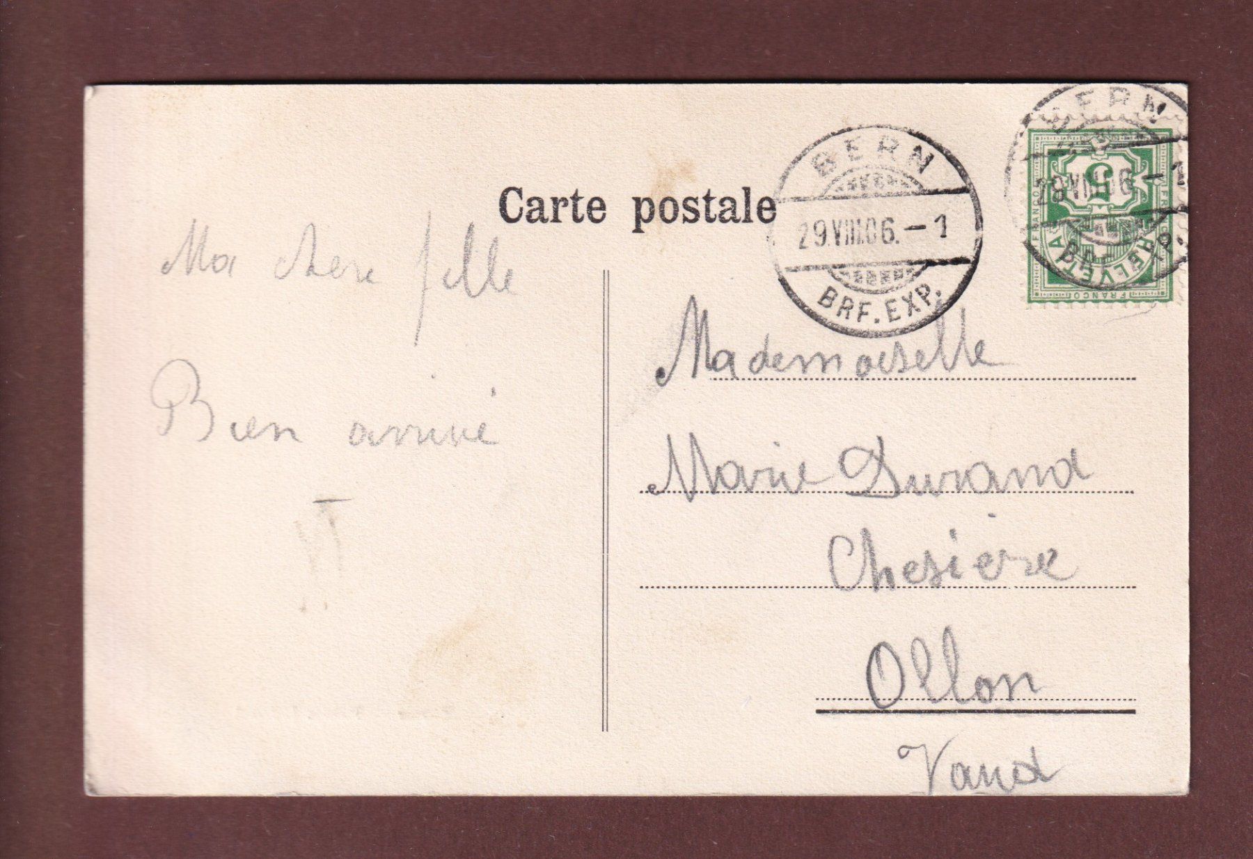 Ansichtskarten: BERN - Bundesgebäude - 1906 – Gebraucht aus Pully von nicecards-shop 1