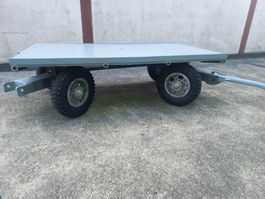 Schwerlastanhänger 90 cm x 160 cm Achsschenkel Allradlenkung