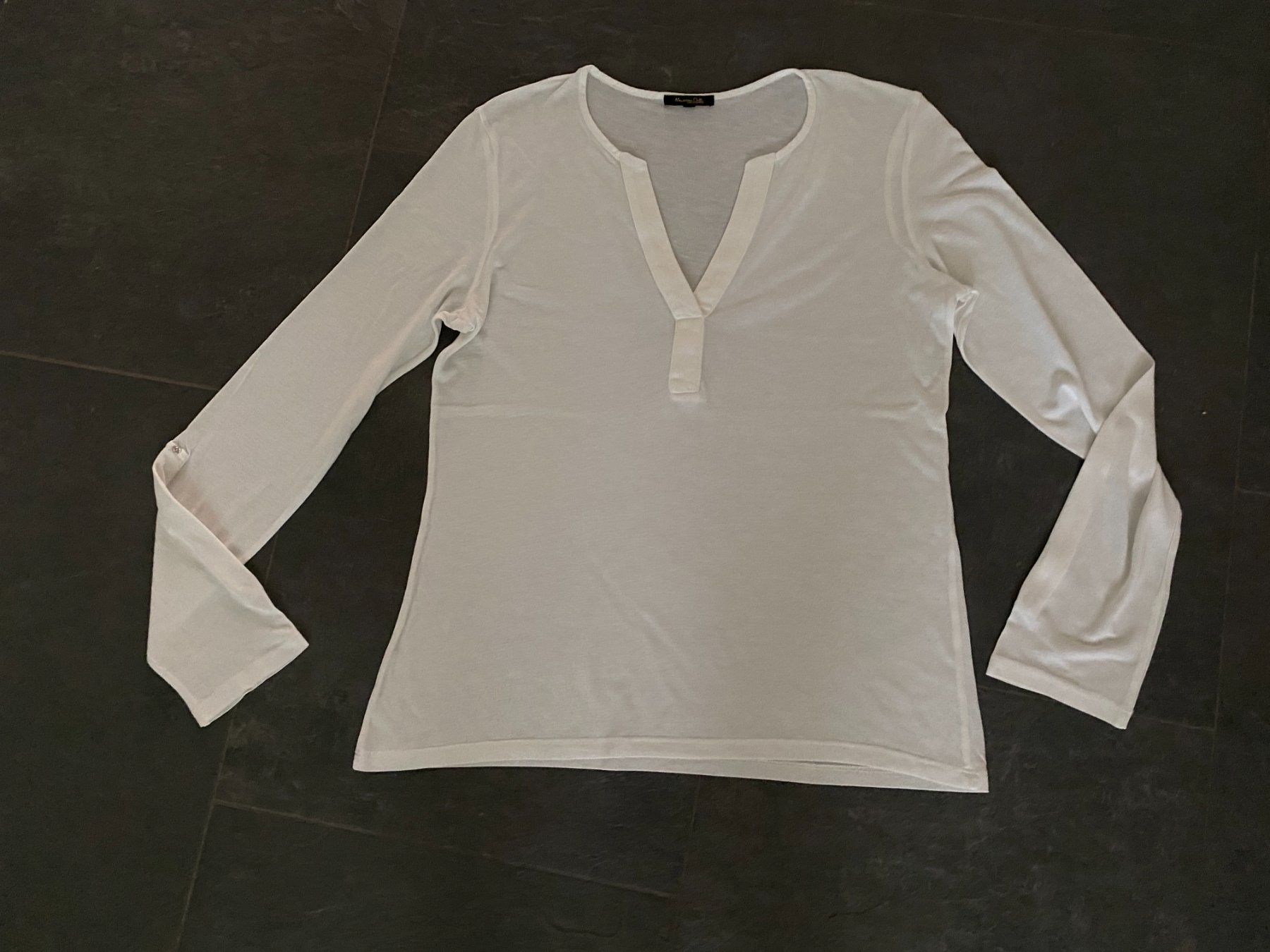 Top: MASSIMO DUTTI Gr. 38 Oberteil offwhite – Usato da Bonstetten venduto da VCLS