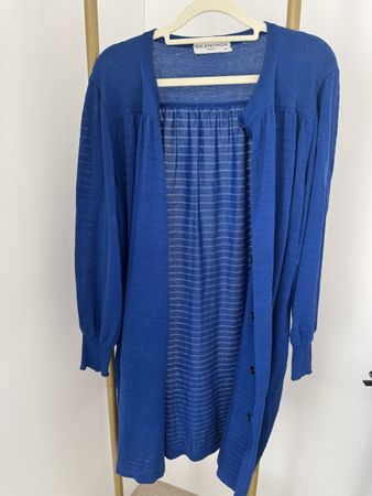 Cardigan Balenciaga blau Knopfleiste