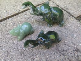 3 Jade Elefanten