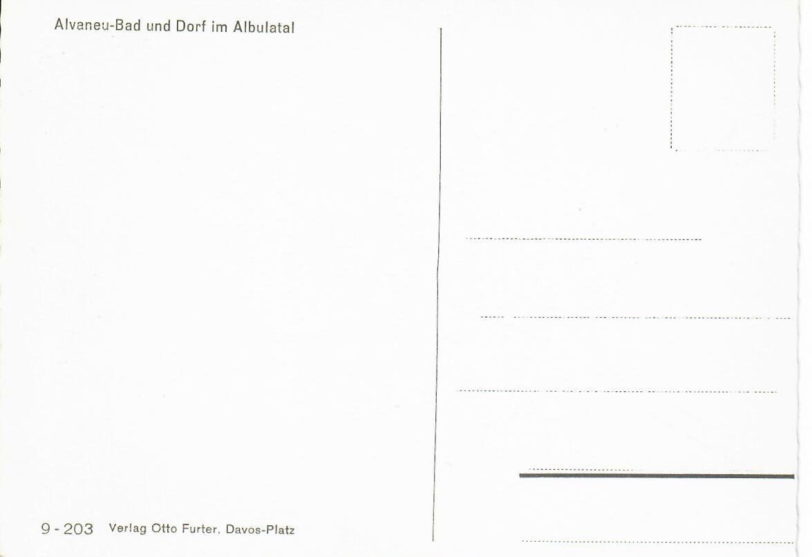 Cartoline postali: Alvaneu Bad und Dorf – Usato da Hochdorf venduto da Ziegel-16 1