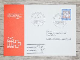 CL17 Enveloppe + Timbre Suisse 1966