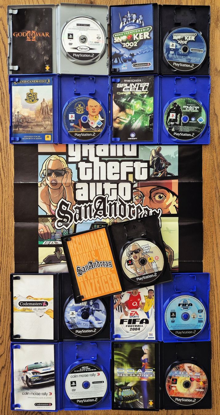 Sony Console: Sony PlayStation 2 + 2 Controller + 9 Spiele – Usato da Au SG venduto da AlenCompany 4