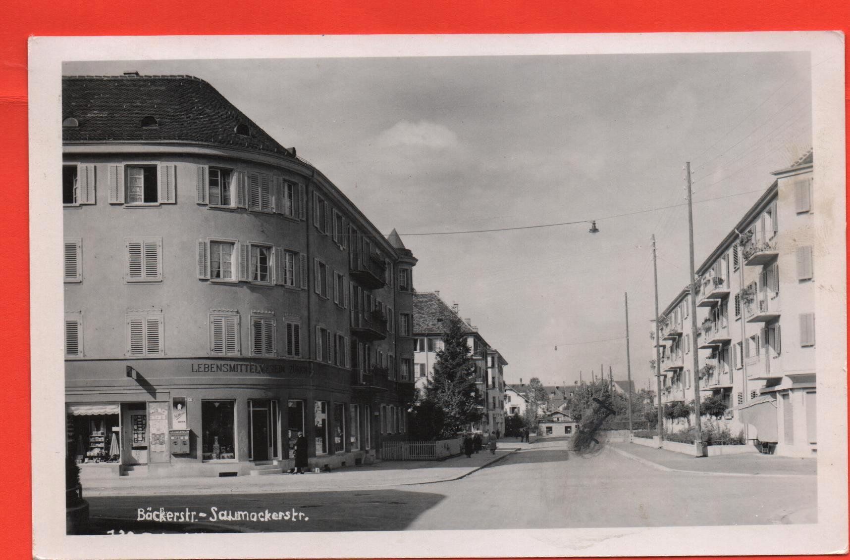 Cartoline postali: ZÜRICH ALTSTETTEN Bäckerstrasse - Saumackerstrasse – Usato da Jona venduto da philajona