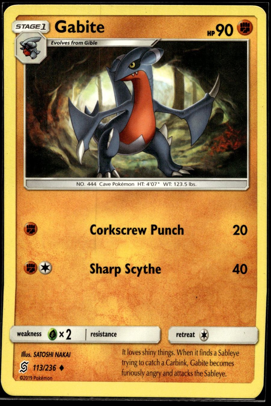 Pokémon Carte collezionabili: Gabite (UNM EN 113/236) – Usato da Affoltern am Albis venduto da Chiesa_5