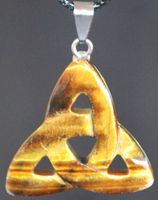 Halskette K-1315 – Knoten – Tigerauge – 38x38x6mm