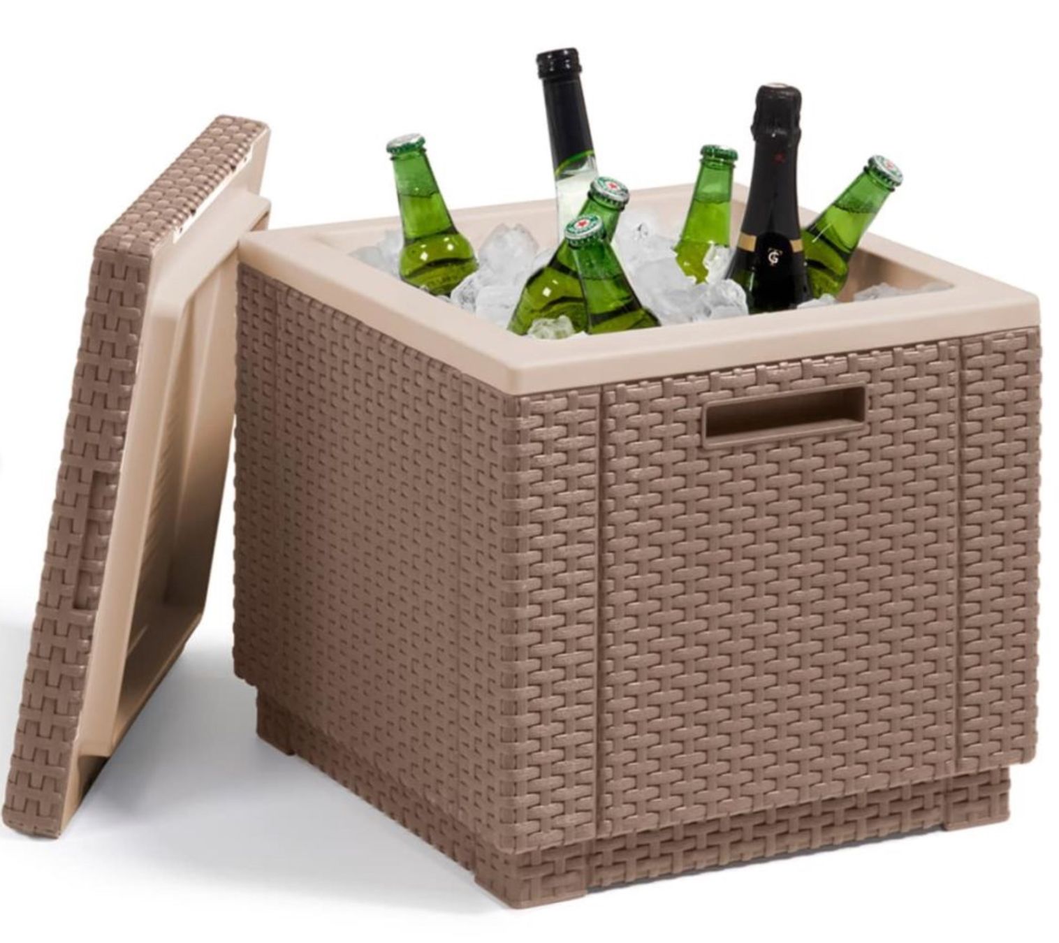 Sgabelli: Allibert, Ice Cube, Cappuccino – Nuovo e nell'imballaggio originale da Wagenhausen venduto da Kahlen 1