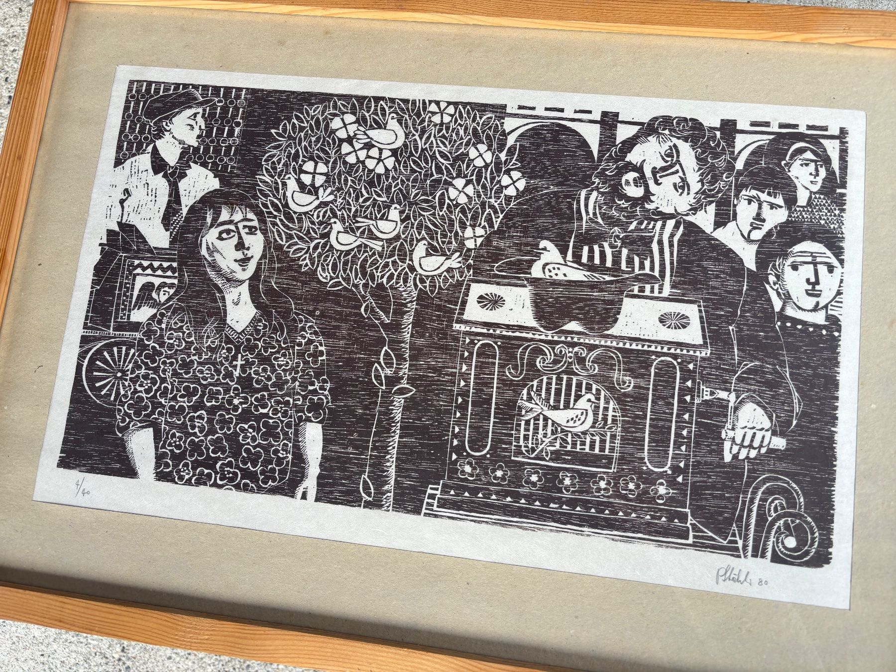 Gravures sur bois: schöner Holzschnitt von Peter Stähli – D'occasion à Feldbach par Olive1 5