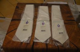 3 KRAWATTE NEU MALEN SEIDE SILK (S)