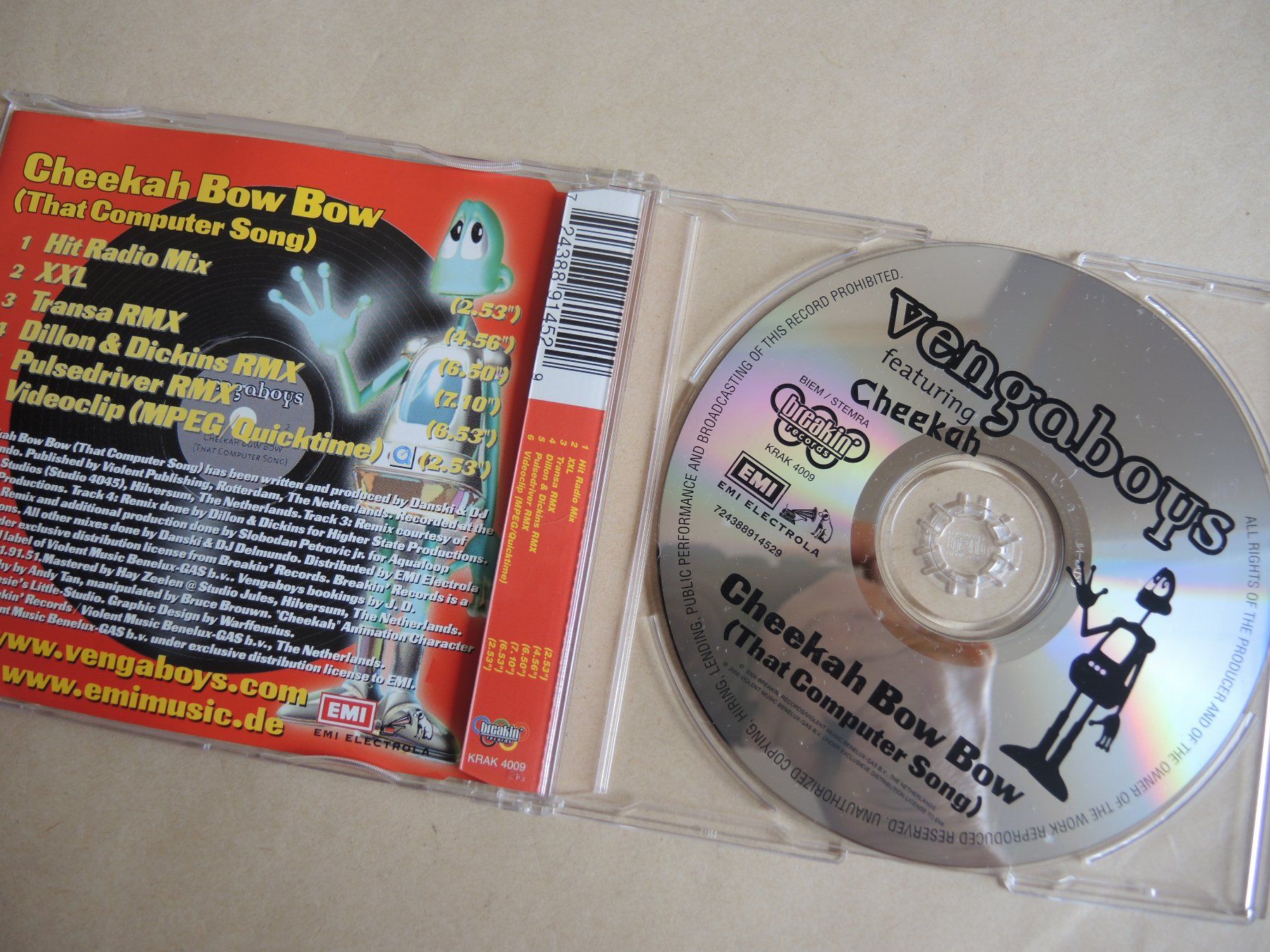 CD: Vengaboys feat. Cheekah - Cheekah Bow Bow CD Single – Usato da Rorschach venduto da Pop-upBrocki 1