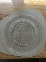 57x Platzteller aus Glas  transparent / Hochzeit / Event