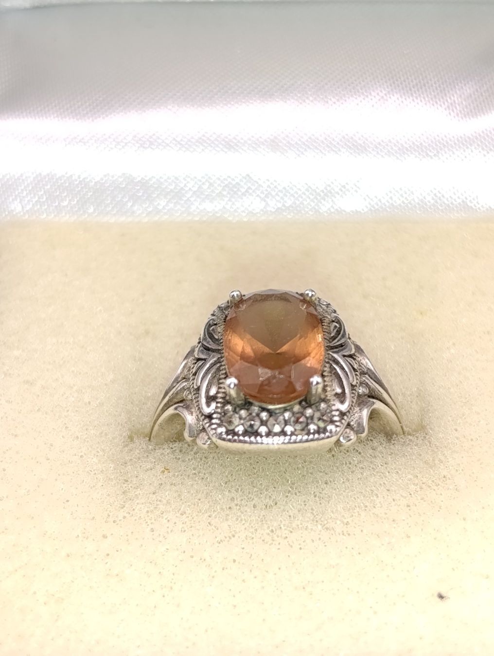 Anelli: Vintage 925er Silber Ring mit Schmuckstein Top – Usato da Steffisburg venduto da 1.Schmuckschatulle 2