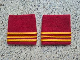 Gradabzeichen Patten Set Hauptmann Artillerie 