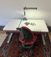 Moll Schreibtisch, Stuhl, Lampe, Top Zustand