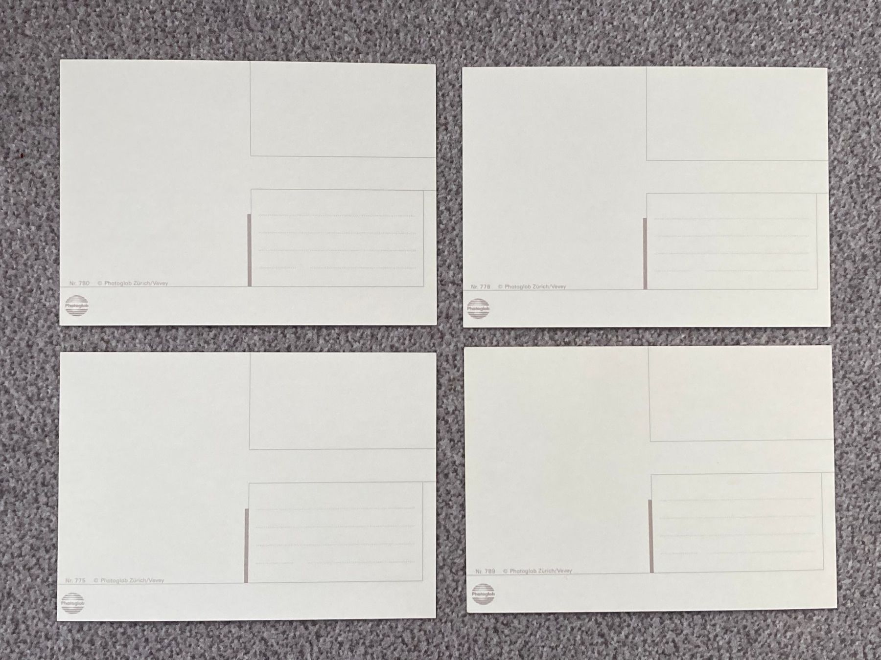 Cartoline postali: 4 Jux Postkarten Schweizer Armee - unzirkuliert – Usato da Brütten venduto da Hst1 1