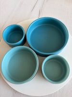 Keramik Schalen Set blau 4-teilig guter Zustand