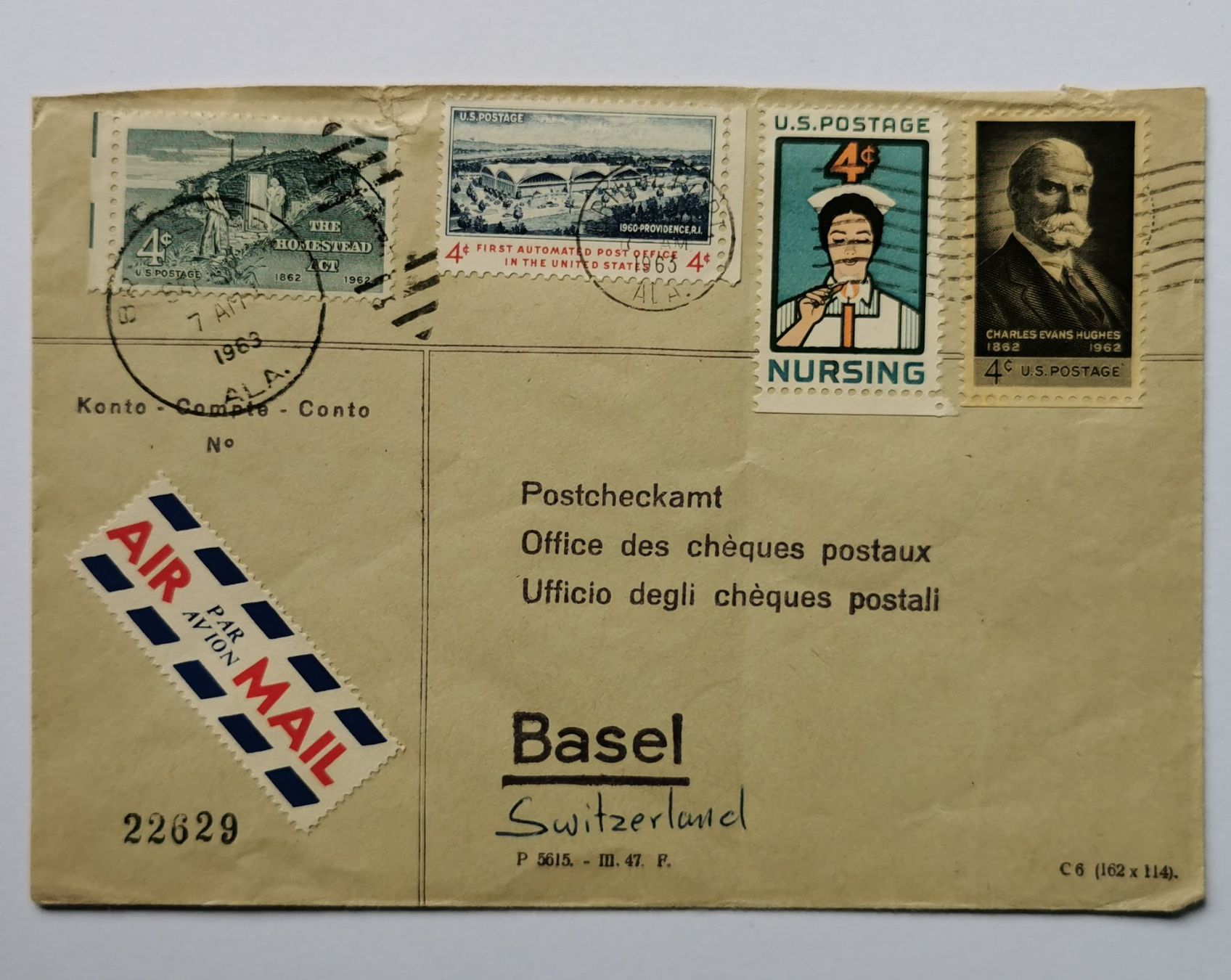Tous les timbres: USA-Beleg 1963 – D'occasion à Aadorf par Chnorli-Furz