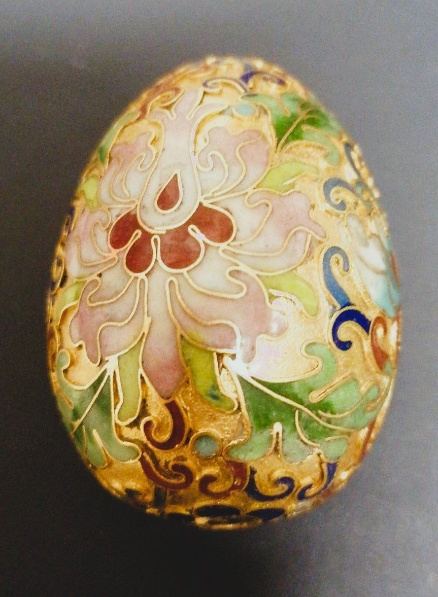 Tutte le decorazioni: Cloisonné-Ei von Franklin Mint – Usato da Grächen venduto da Hel7890 1